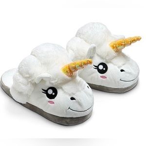 Unicorn slippers NWT Adult OS